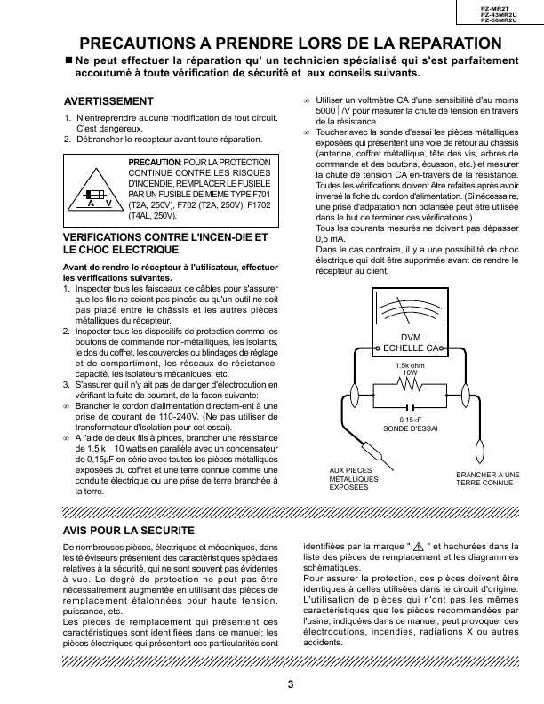 Сервисная инструкция Sharp PZ-43MR2U, PZ-50MR2U