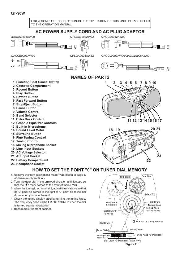 Сервисная инструкция Sharp QT-90W