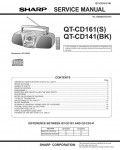 Сервисная инструкция SHARP QT-CD141, QT-CD161