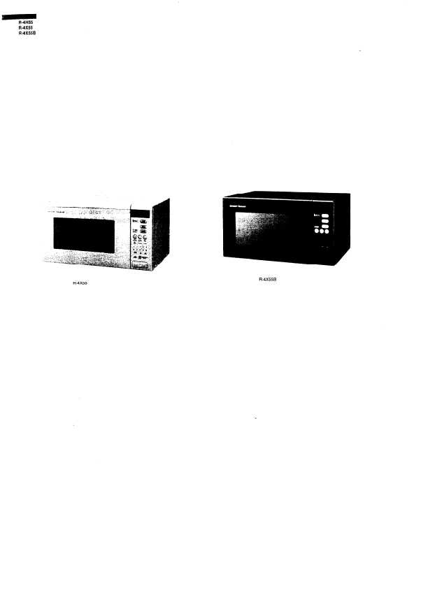 Сервисная инструкция Sharp R-4H55, R-4X55