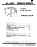 Сервисная инструкция Sharp SD-2275