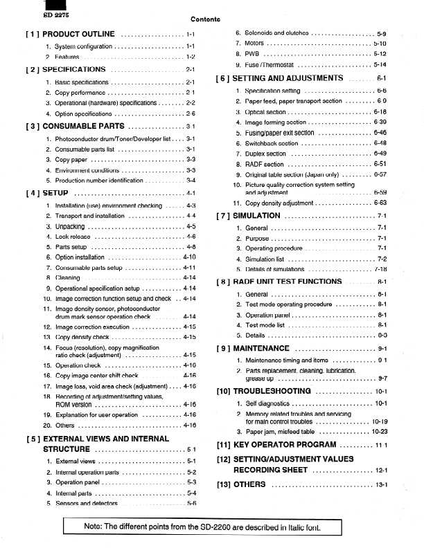 Сервисная инструкция Sharp SD-2275