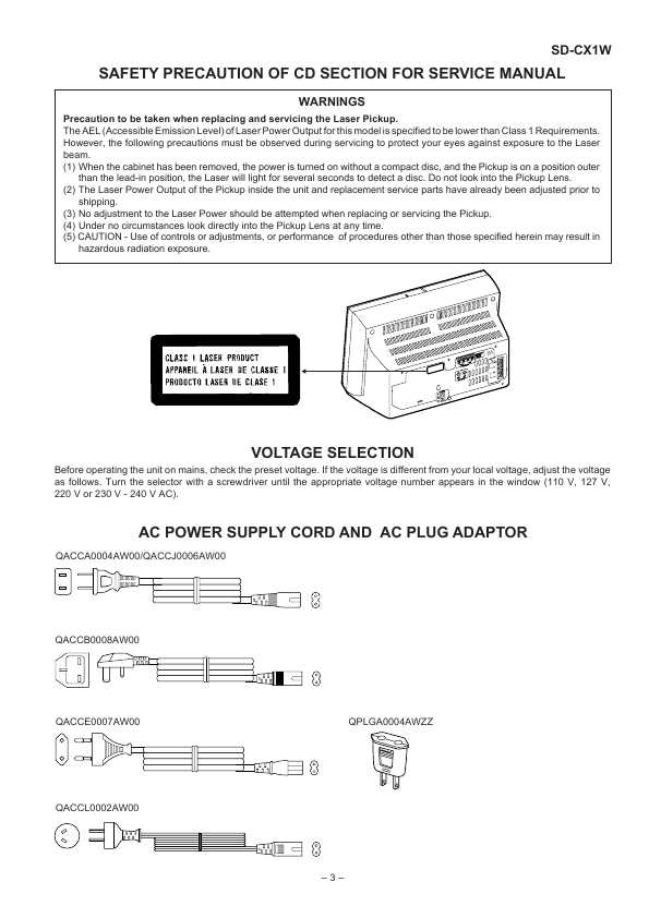 Сервисная инструкция Sharp SD-CX1W