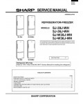 Сервисная инструкция Sharp SJ-36J, SJ-39J, SJ-W36J, SJ-W39J