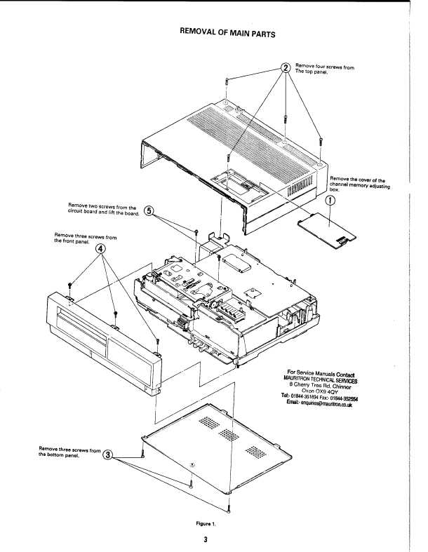 Сервисная инструкция Sharp VC-381, VC-383