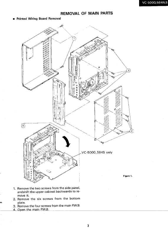 Сервисная инструкция Sharp VC-500G, VC-584N-S