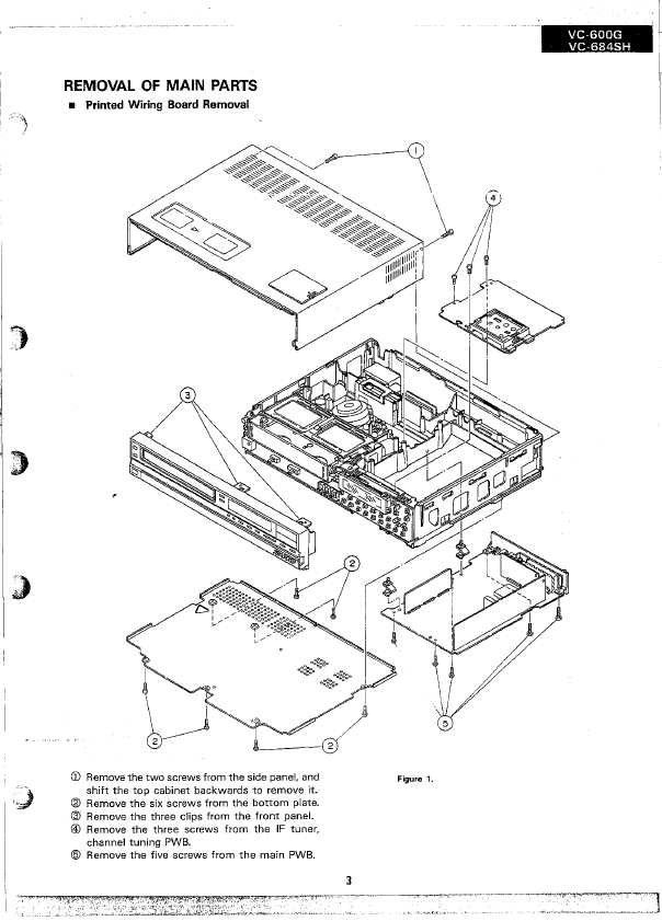 Сервисная инструкция Sharp VC-600G, VC-684SH