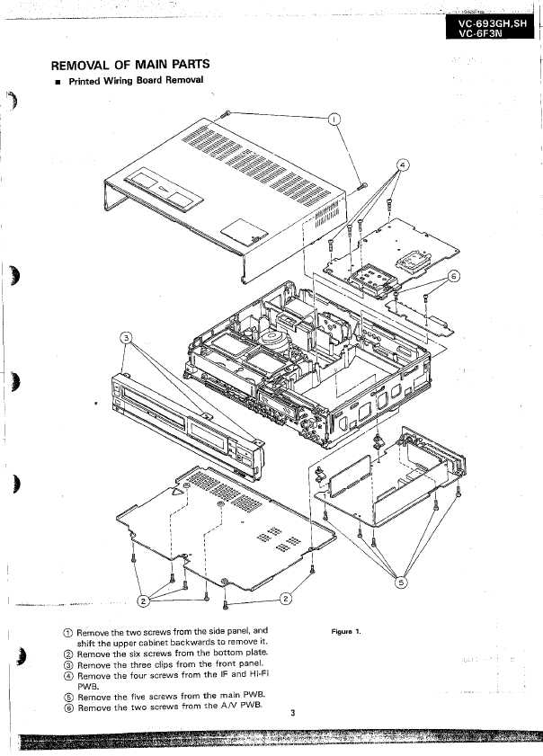 Сервисная инструкция Sharp VC-693GH SH, VC-6F3N