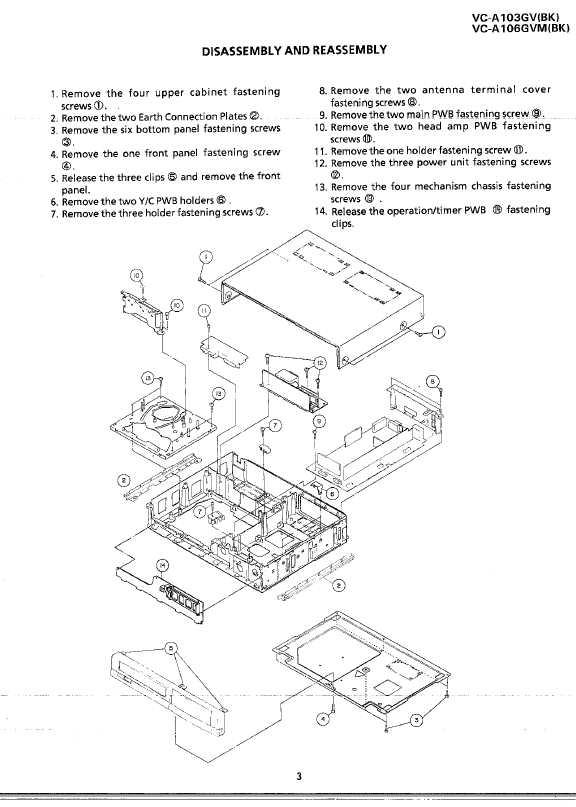 Сервисная инструкция Sharp VC-A103GV, VC-A106GVM