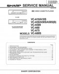 Сервисная инструкция Sharp VC-A10, VC-A50, VC-A60, VC-A75, VC-A80, VC-A500