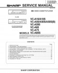 Сервисная инструкция Sharp VC-A10 S, VC-A50 S, VC-A500, VC-A60, VC-A75, VC-A80S