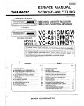 Сервисная инструкция Sharp VC-A51GM SM YM
