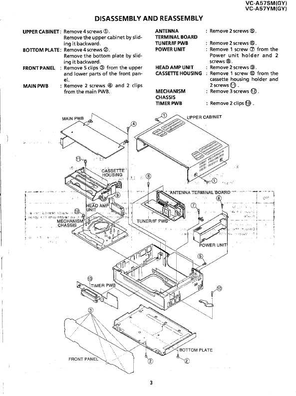 Сервисная инструкция Sharp VC-A57SM YM