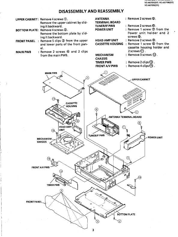 Сервисная инструкция Sharp VC-A67