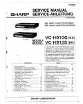 Сервисная инструкция Sharp VC-H910G-S