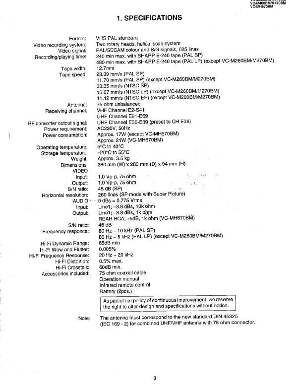 Сервисная инструкция Sharp VC-M260, VC-M270, VC-M460, VC-M470, VC-M670-BM