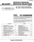 Сервисная инструкция Sharp VC-S2000GM