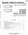 Сервисная инструкция Sharp VC-SA32, VC-SA37, VC-SA54