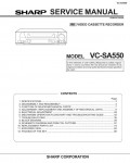 Сервисная инструкция Sharp VC-SA550