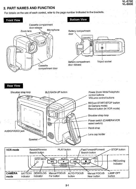 Сервисная инструкция Sharp VL-E73E, VL-E83E