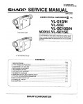 Сервисная инструкция Sharp VL-S1, VL-S5, VL-SE10, VL-SE15