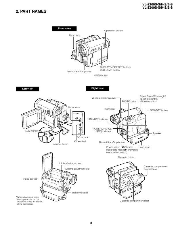 Сервисная инструкция Sharp VL-Z100, VL-Z300