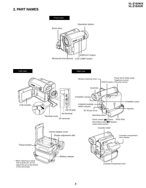 Сервисная инструкция Sharp VL-Z1E