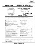 Сервисная инструкция Sharp VT-3428X, VT-51
