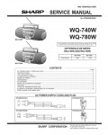 Сервисная инструкция Sharp WQ-740W, WQ-780W