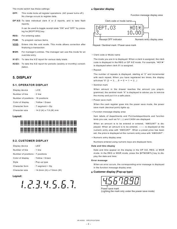 Сервисная инструкция Sharp XE-A302