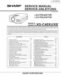 Сервисная инструкция Sharp XG-C40XU, XE