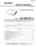 Сервисная инструкция Sharp XG-MB70XA