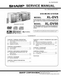 Сервисная инструкция SHARP XL-DV5, XL-DV50