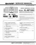 Сервисная инструкция Sharp XL-MP100H