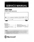 Сервисная инструкция Sherwood AM-7040