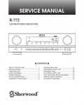 Сервисная инструкция Sherwood R-772