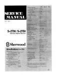 Сервисная инструкция Sherwood S-2730, S-2750