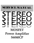 Сервисная инструкция Sherwood S-6040CP