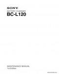 Сервисная инструкция SONY BC-L120, MM, 1st-edition