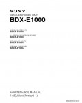 Сервисная инструкция SONY BDX-E1000, MM
