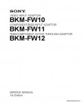 Сервисная инструкция SONY BKM-FW10, 1st-edition