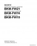 Сервисная инструкция SONY BKM-FW21, 1st-edition, REV.1