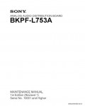 Сервисная инструкция SONY BKPF-L753A, MM, 1st-edition, REV.1