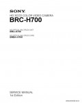 Сервисная инструкция SONY BRC-H700, 1st-edition