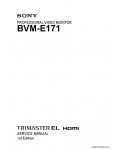 Сервисная инструкция SONY BVM-E171