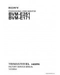 Сервисная инструкция SONY BVM-E251, 1ST