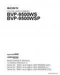 Сервисная инструкция SONY BVP-9500WS, MM, 1st-edition, REV.1
