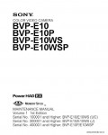 Сервисная инструкция SONY BVP-E10, MM VOL.1, 1st-edition