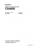 Сервисная инструкция SONY CA4000, FSM, REV.1