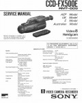 Сервисная инструкция Sony CCD-FX500E